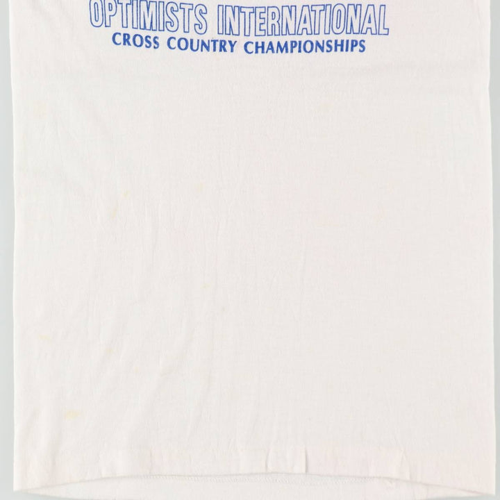 80'S Sneakers Ringer T-Shirt, Made in USA, Men's Size S (Equivalent), Vintage polyester white type Vintage Second Hand