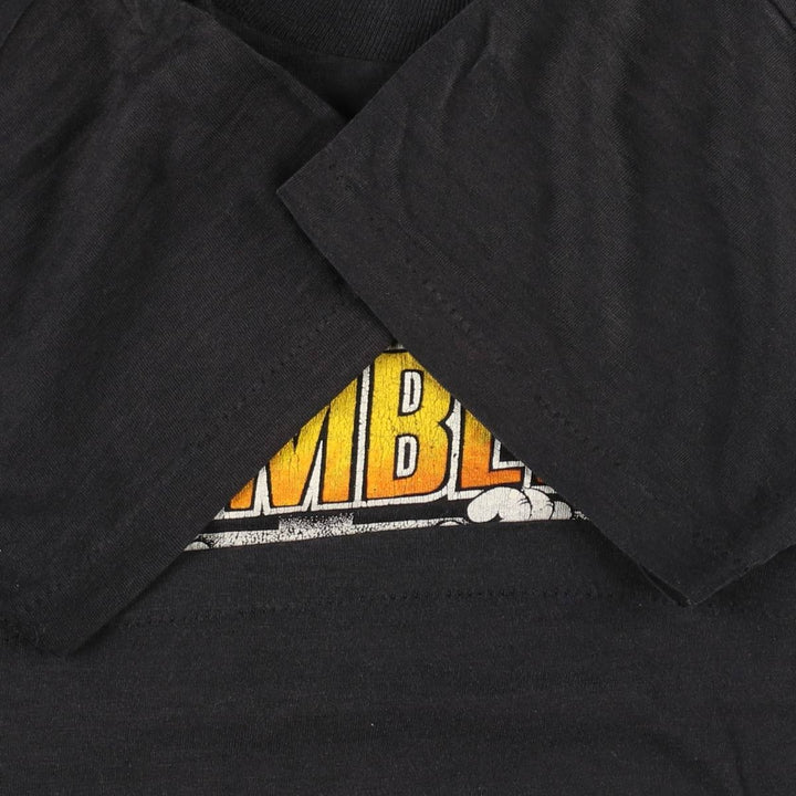 80'S CRAZY CLIMBER Print T-Shirt, Women's Size S (Equivalent), Vintage unclear black type Vintage Second Hand