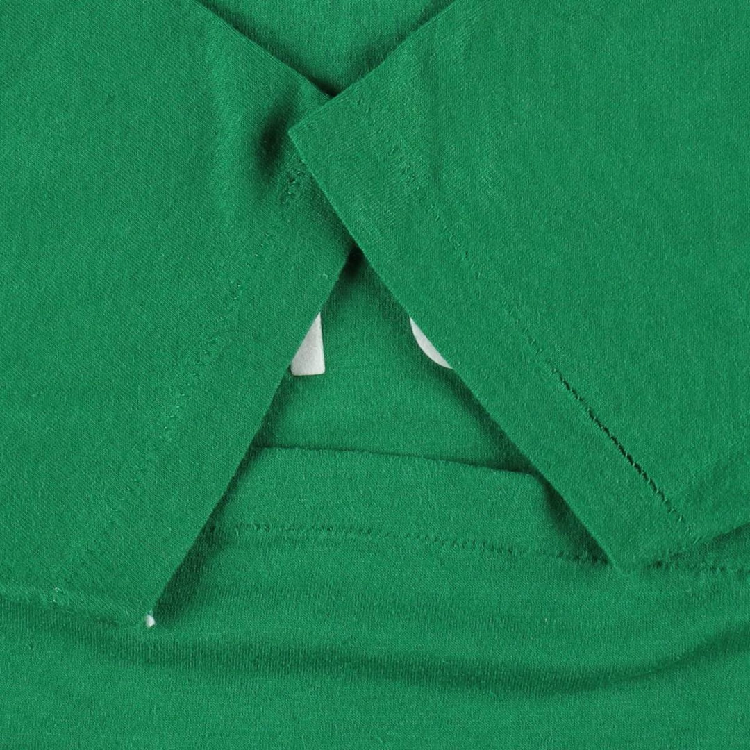 70s-80'S Jerzees by Russel Print T-Shirt, Made in USA, Men's Size S (approx.), Vintage polyester green type Vintage Second Hand