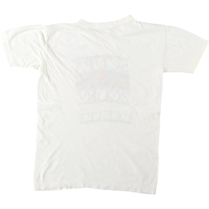 ~90'S YAZBEK Fish Pattern Souvenir T-Shirt, Men's Size L (Equivalent), Vintage cotton white type Vintage Second Hand