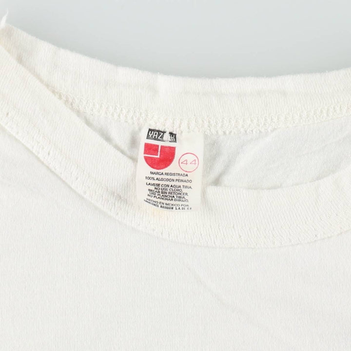 ~90'S YAZBEK Fish Pattern Souvenir T-Shirt, Men's Size L (Equivalent), Vintage cotton white type Vintage Second Hand