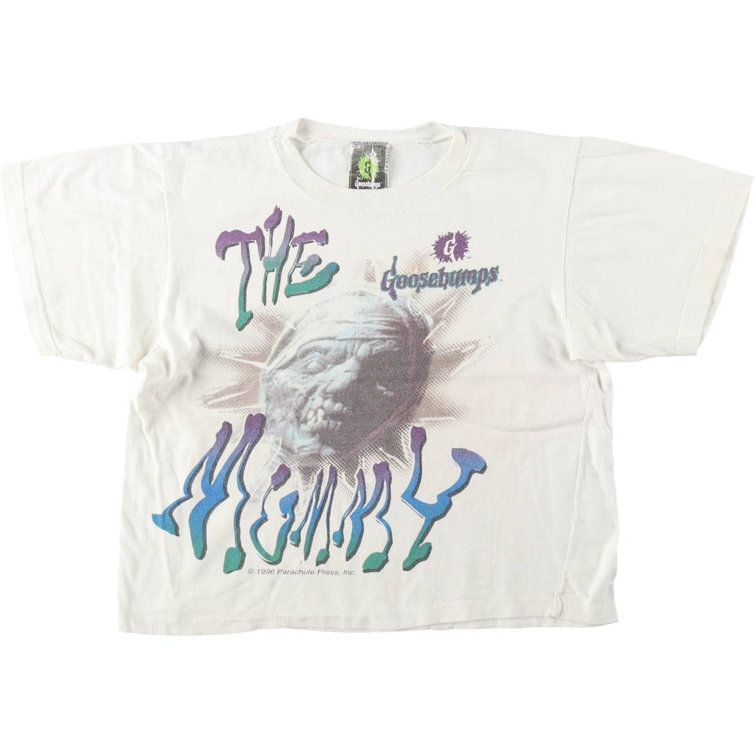 90'S Goosebumps Print T-Shirt, Made in USA, Women's Size M (Equivalent), Vintage cotton white type Vintage Second Hand