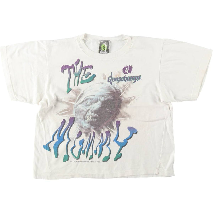 90'S Goosebumps Print T-Shirt, Made in USA, Women's Size M (Equivalent), Vintage cotton white type Vintage Second Hand
