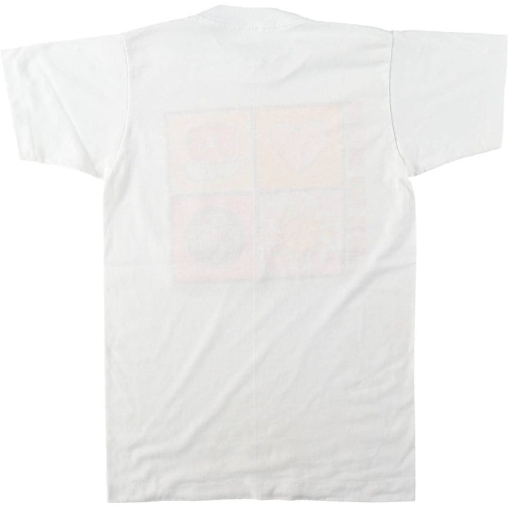 80'S Girl Scout Print T-Shirt, Made in USA, Women's Size S (Equivalent), Vintage polyester white type Vintage Second Hand
