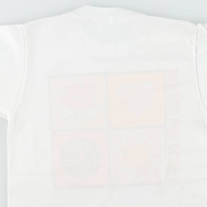80'S Girl Scout Print T-Shirt, Made in USA, Women's Size S (Equivalent), Vintage polyester white type Vintage Second Hand