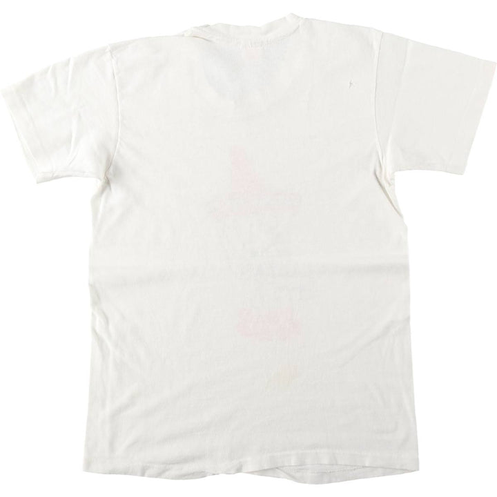 1970'S Hanes Print T-Shirt, Men's Size S (approx.), Vintage cotton white type Vintage Second Hand