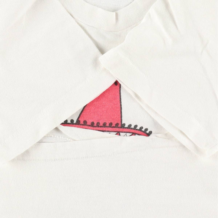 1970'S Hanes Print T-Shirt, Men's Size S (approx.), Vintage cotton white type Vintage Second Hand