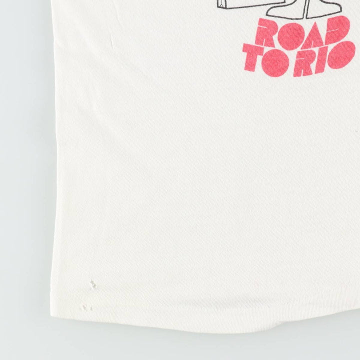 1970'S Hanes Print T-Shirt, Men's Size S (approx.), Vintage cotton white type Vintage Second Hand