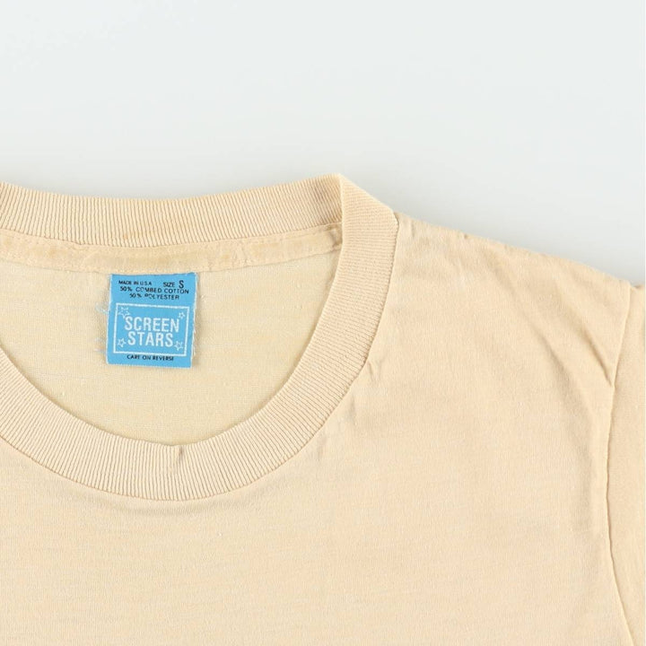 80'S Screen Stars George Eliot T-shirt, Made in USA, Women's Size S (approx.), Vintage cotton Beige type Vintage Second Hand