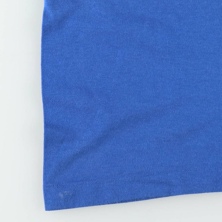 80'S Screen Stars Skull Pattern Print T-Shirt, Made in Canada, Women's Size S (approx.), Vintage cotton blue type Vintage Second Hand