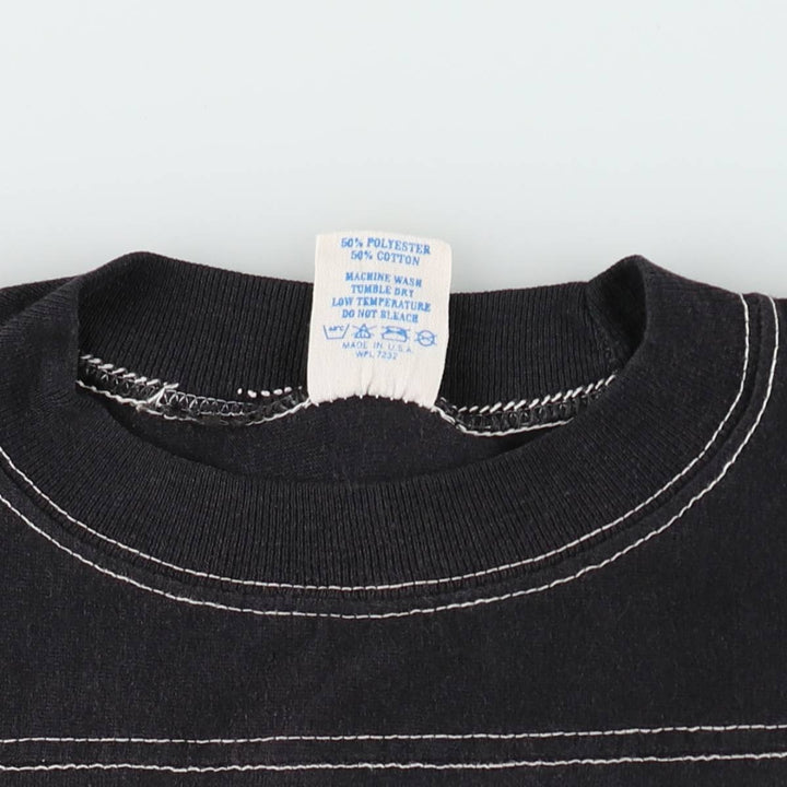 80'S Sofie Soffe Triple Print T-Shirt, Made in USA, Women's Size S (Equivalent), Vintage polyester black type Vintage Second Hand