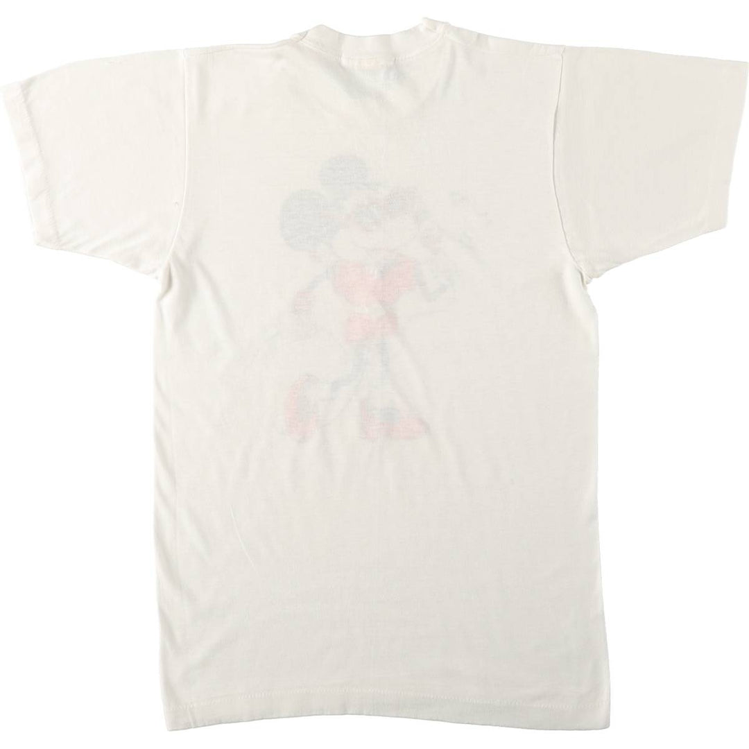 80'S Screen Stars Minnie Mouse Rhinestone Character Print T-Shirt, Women's Size M (approx.), Vintage cotton white type Vintage Second Hand