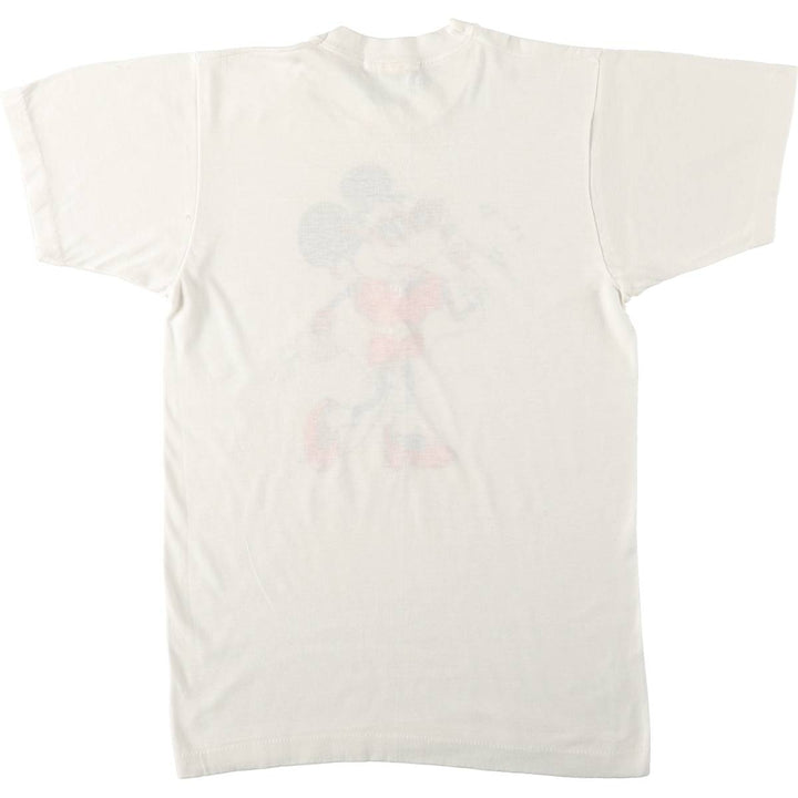 80'S Screen Stars Minnie Mouse Rhinestone Character Print T-Shirt, Women's Size M (approx.), Vintage cotton white type Vintage Second Hand
