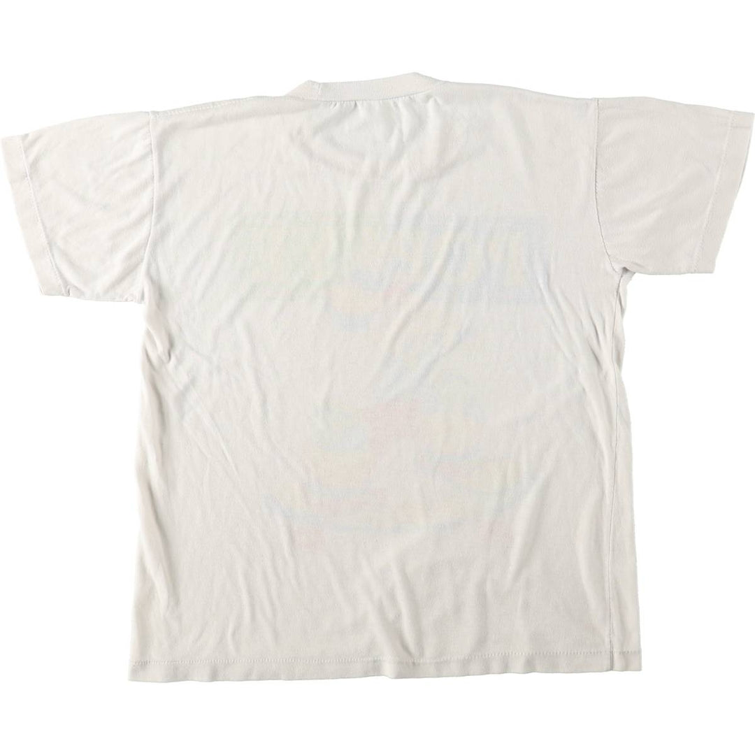 Popeye character print T-shirt, men's size S (equivalent), vintage. unclear white type Vintage Second Hand