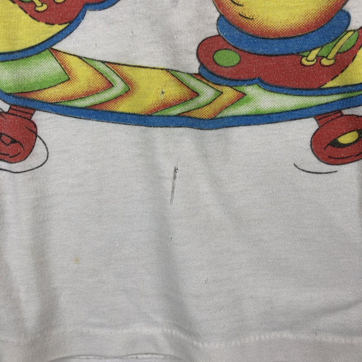 Popeye character print T-shirt, men's size S (equivalent), vintage. unclear white type Vintage Second Hand