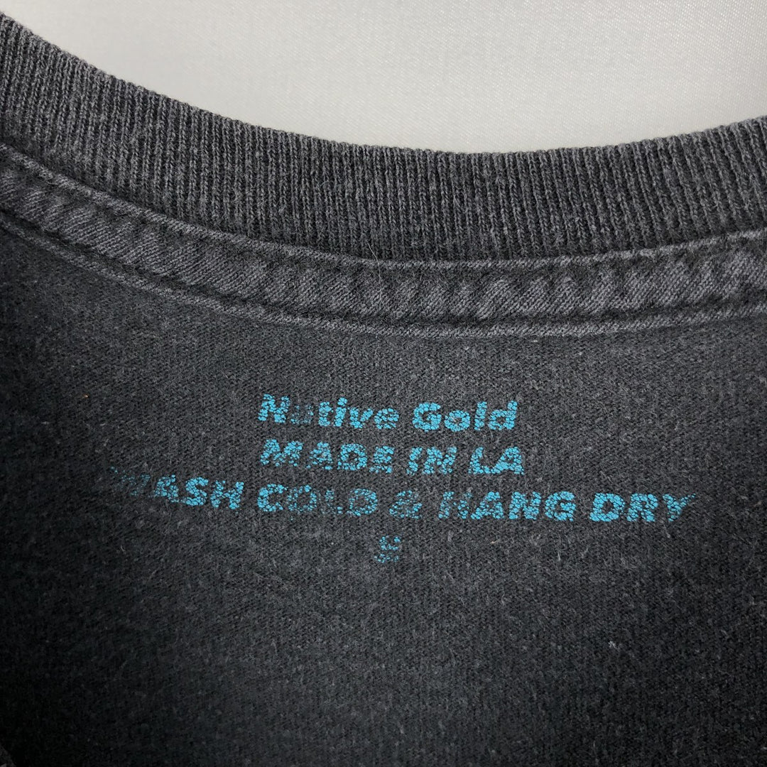 Native Gold Princess Mononoke Movie T-Shirt, Made in USA, Women's Size S (approx.) unclear black type Vintage Second Hand