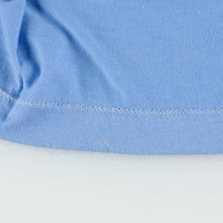 80'S Screen Stars College T-shirt, Made in USA, Women's Size S (approx.), Vintage cotton Blue type light blue Vintage Second Hand