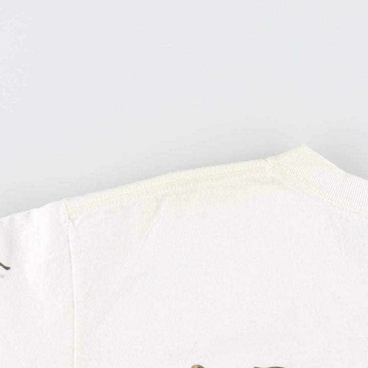 2000'S Anvil Butterfly Pattern Animal T-Shirt, Women's Size M cotton white type Vintage Second Hand