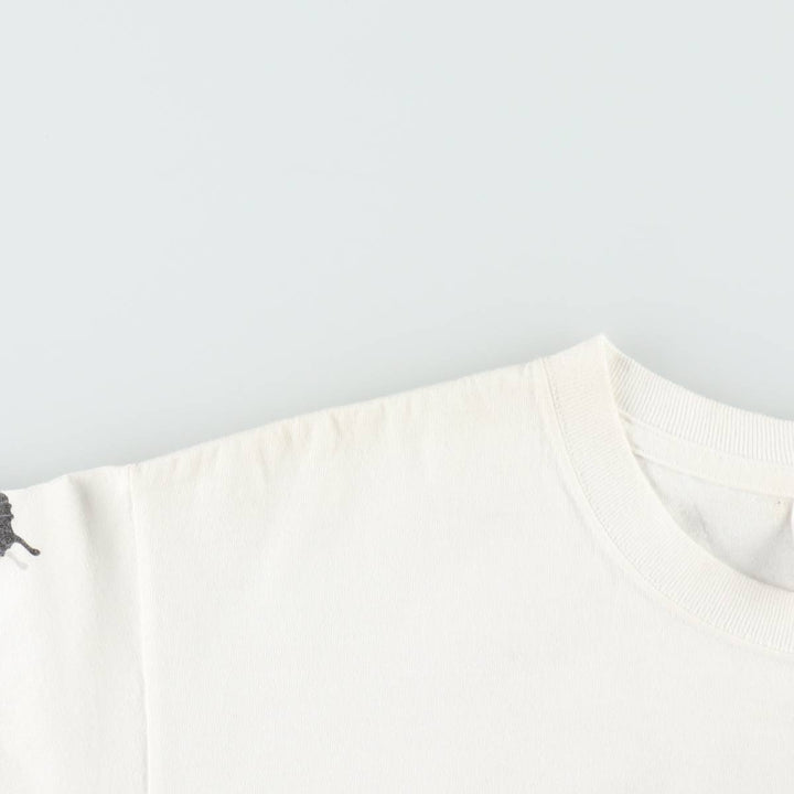 2000'S Anvil Butterfly Pattern Animal T-Shirt, Women's Size M cotton white type Vintage Second Hand