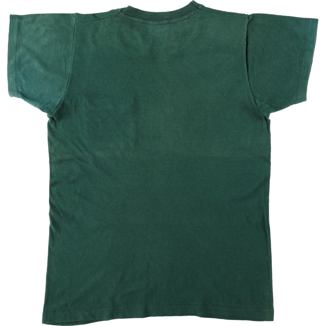Plain pocket t-shirt, made in USA, men's size M equivalent, vintage. unclear green type Vintage Second Hand