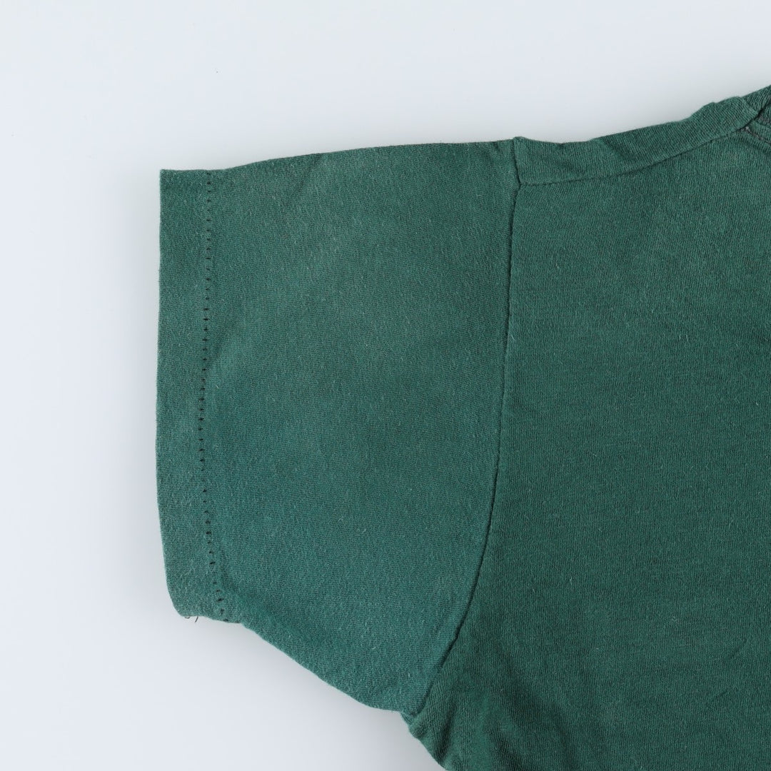 Plain pocket t-shirt, made in USA, men's size M equivalent, vintage. unclear green type Vintage Second Hand