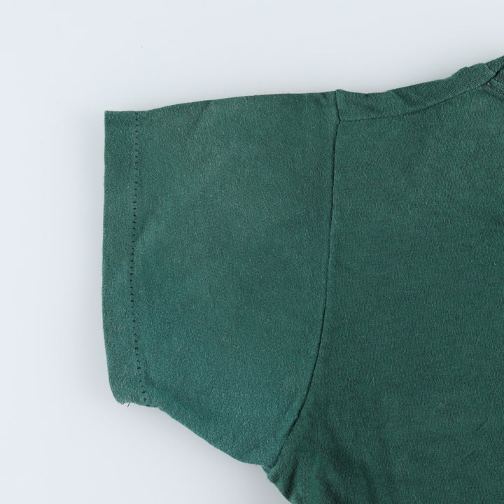 Plain pocket t-shirt, made in USA, men's size M equivalent, vintage. unclear green type Vintage Second Hand