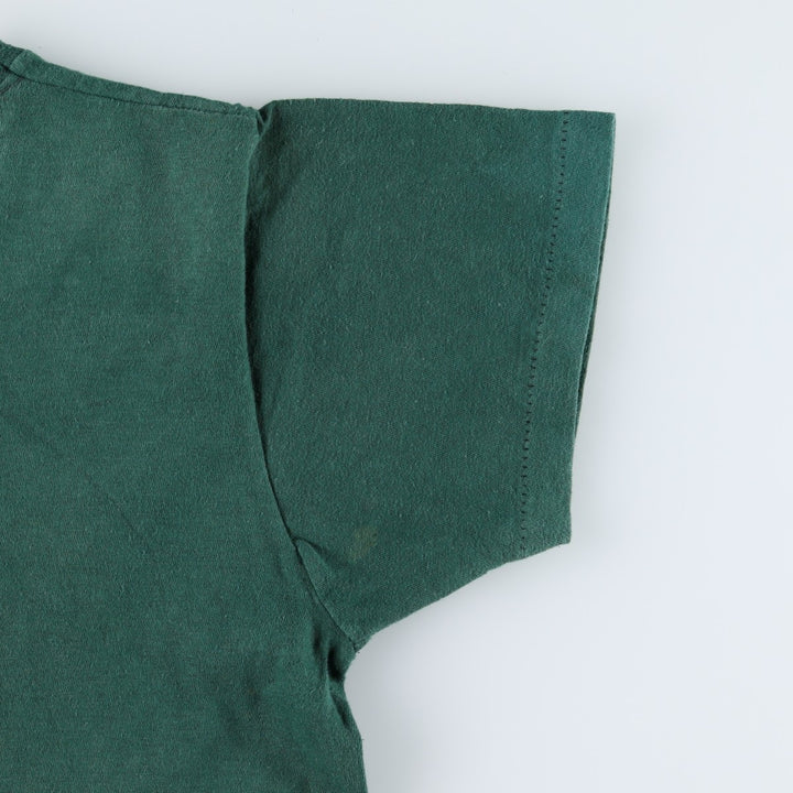 Plain pocket t-shirt, made in USA, men's size M equivalent, vintage. unclear green type Vintage Second Hand