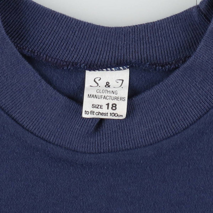 S and J Plain T-shirt, Women's Size M polyester navy blue type Vintage Second Hand