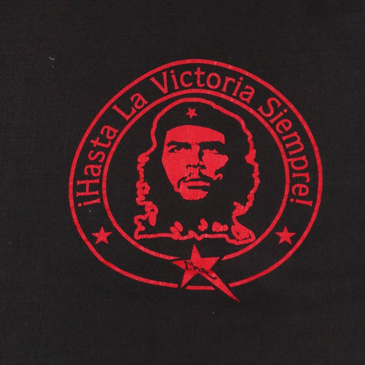 KING Che Guevara Great Figure T-Shirt (Women's XL equivalent) cotton black type Vintage Second Hand