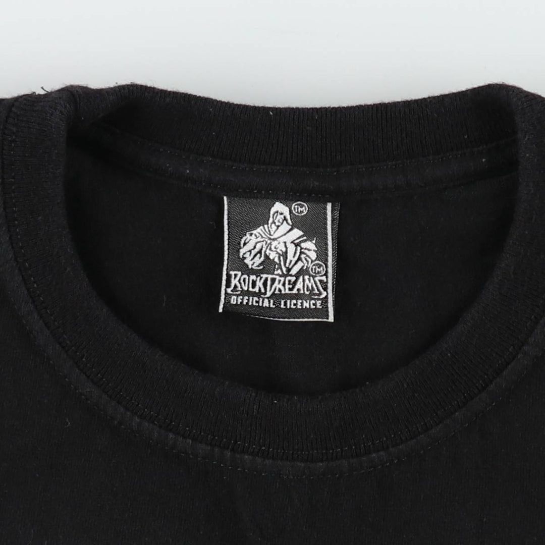 ROCK DREAMS NIRVANA Large Print Band T-Shirt (Women's Size L) cotton black type Vintage Second Hand