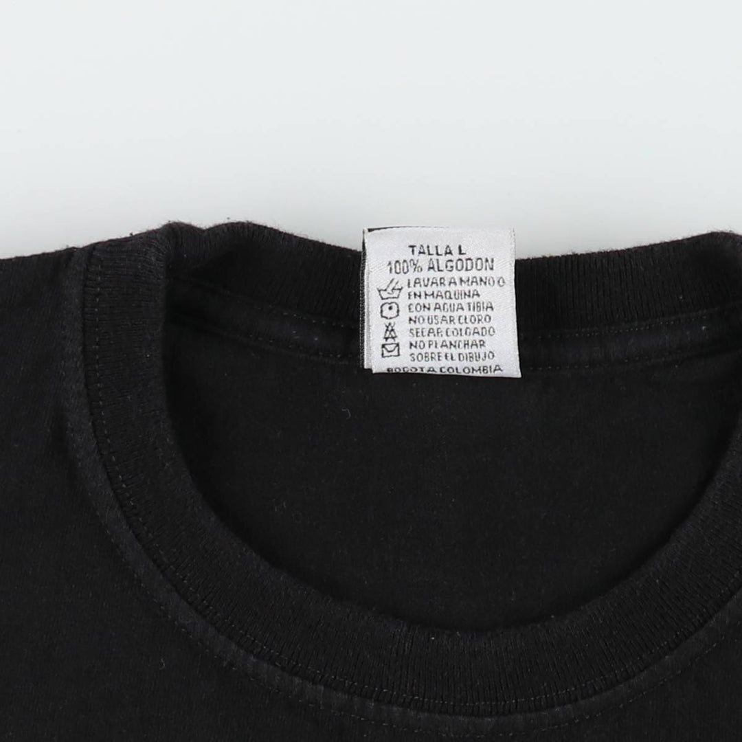 ROCK DREAMS NIRVANA Large Print Band T-Shirt (Women's Size L) cotton black type Vintage Second Hand
