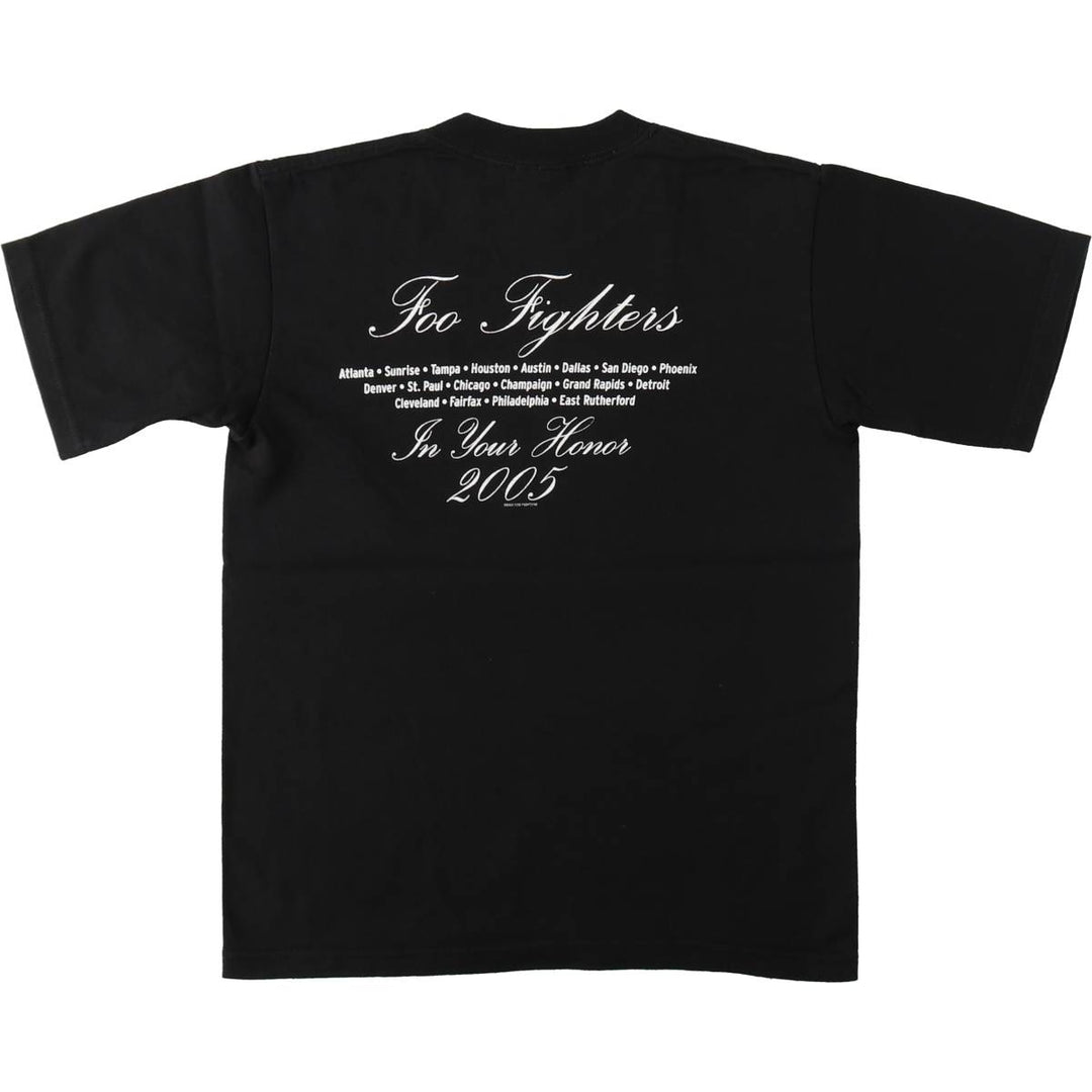 2000'S Anvil Foo Fighters Band T-shirt (Women's Size S) cotton black type Vintage Second Hand