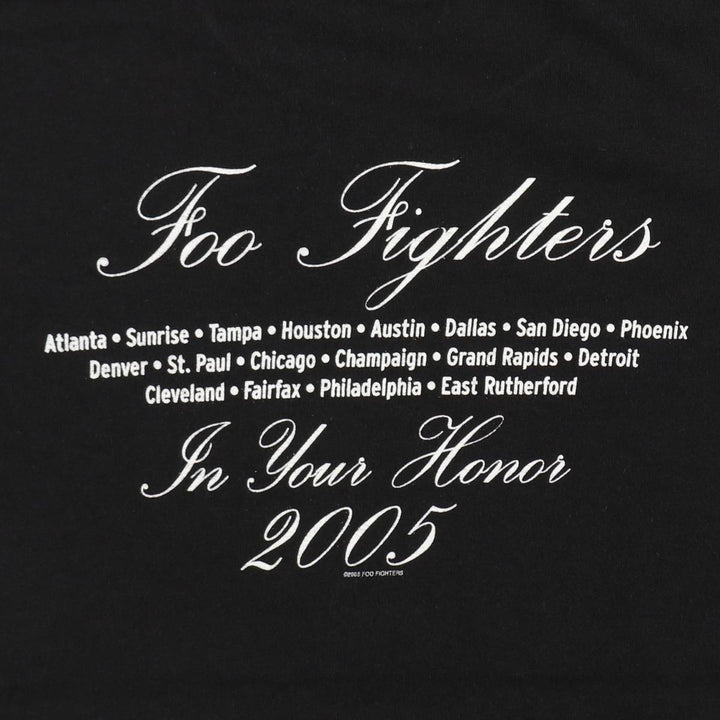 2000'S Anvil Foo Fighters Band T-shirt (Women's Size S) cotton black type Vintage Second Hand