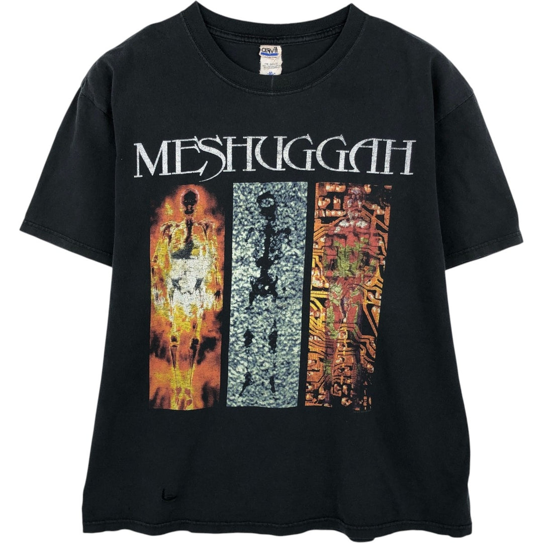 2000'S Anvil MESHUGGAH Band T-shirt, Men's XL equivalent. cotton black type Vintage Second Hand