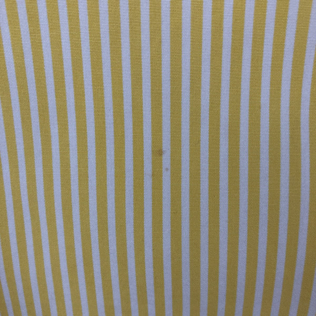 Ralph Lauren CLASSIC FIT Short-Sleeve Button-Down Striped Shirt, Men's Size S (approx.) cotton lemon yellow Vintage Second Hand