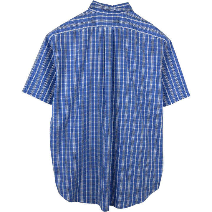 Ralph Lauren BLAKE short sleeve button down check shirt men's XL size cotton blue type Vintage Second Hand