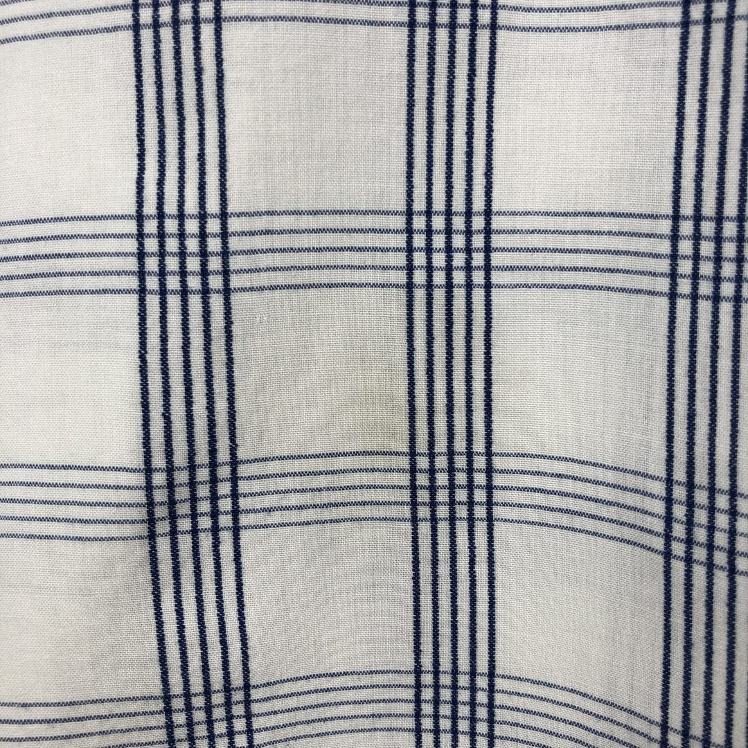 Ralph Lauren CHAPS short sleeve button down check shirt men's size L cotton blue type Vintage Second Hand
