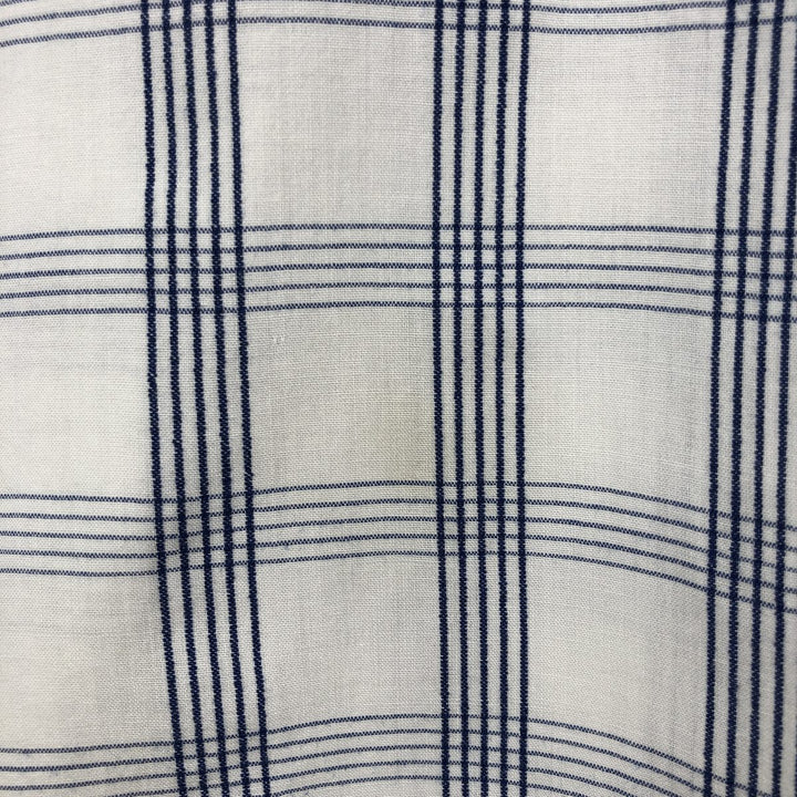Ralph Lauren CHAPS short sleeve button down check shirt men's size L cotton blue type Vintage Second Hand