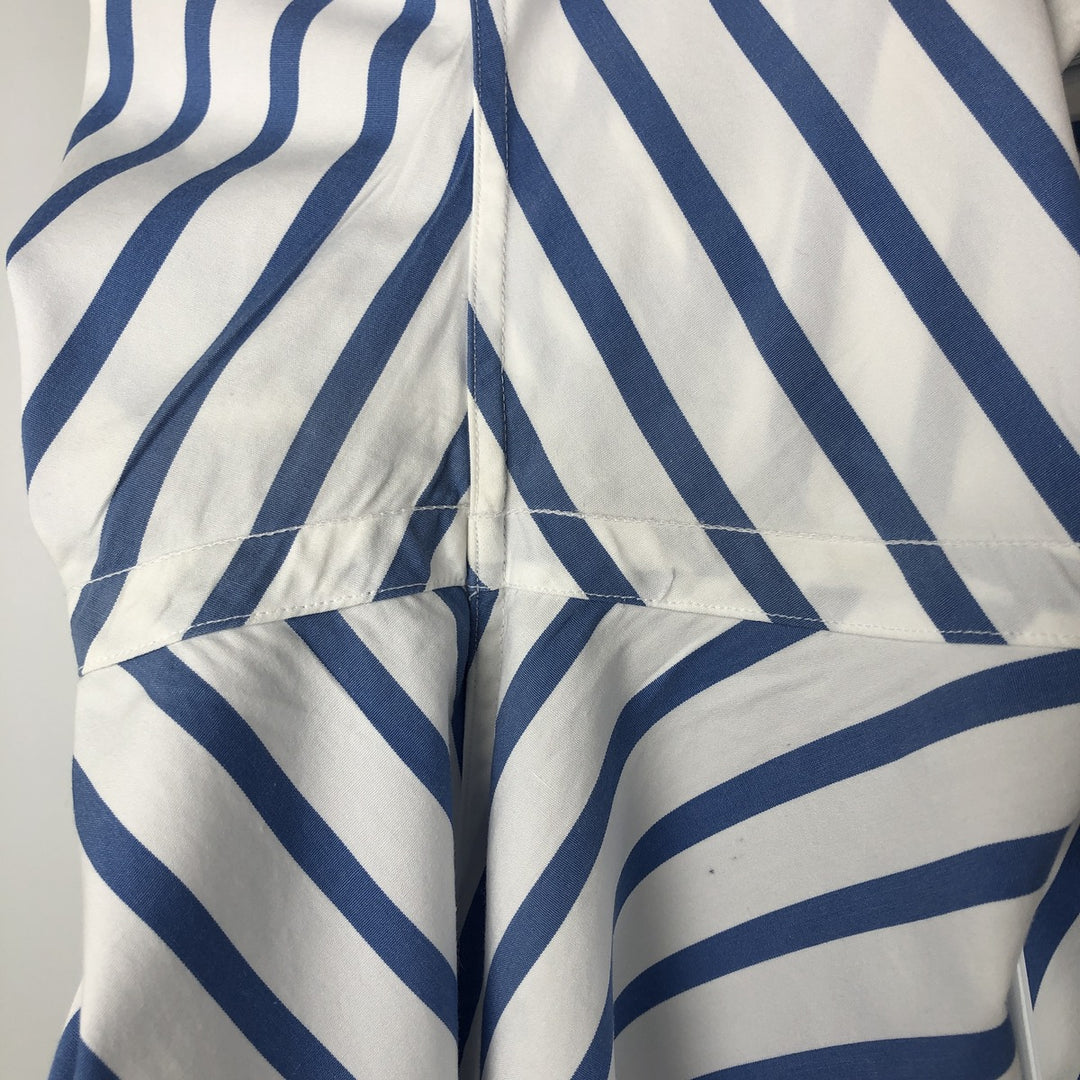 Ralph Lauren POLO by Ralph Lauren CUSTOM FIT short sleeve button down striped shirt men's M size cotton blue type Vintage Second Hand