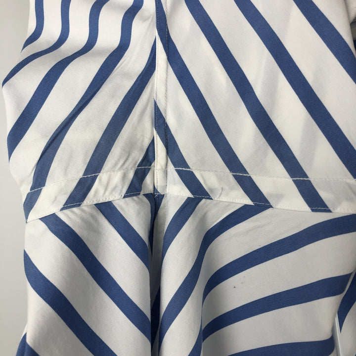Ralph Lauren POLO by Ralph Lauren CUSTOM FIT short sleeve button down striped shirt men's M size cotton blue type Vintage Second Hand