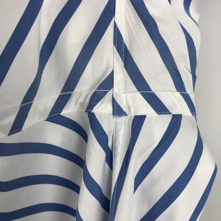 Ralph Lauren POLO by Ralph Lauren CUSTOM FIT short sleeve button down striped shirt men's M size cotton blue type Vintage Second Hand
