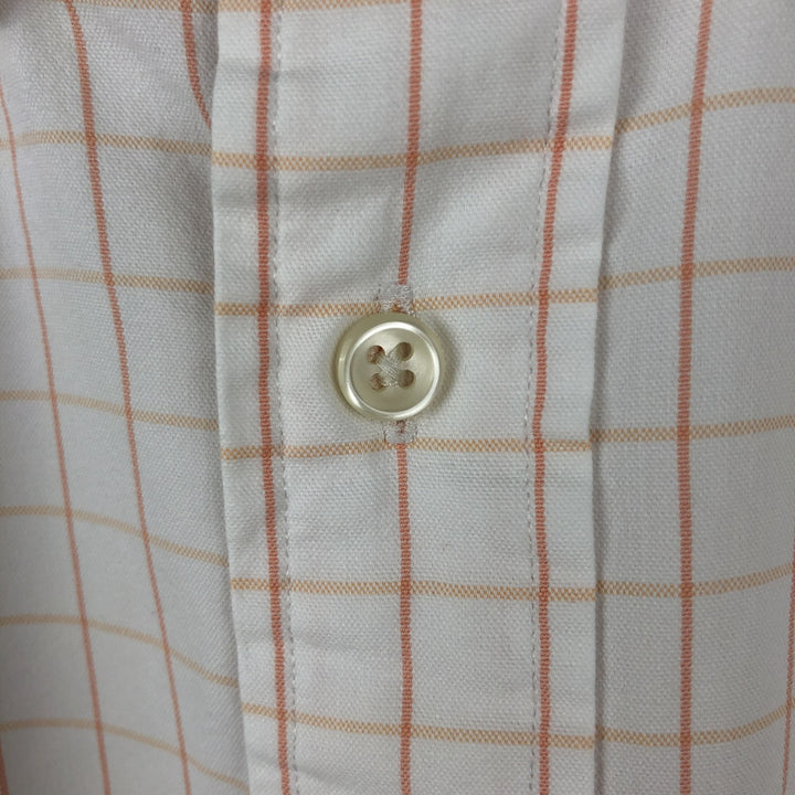 Ralph Lauren BLAKE short sleeve button down check shirt men's XL size cotton white type Vintage Second Hand