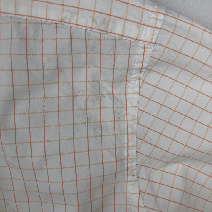 Ralph Lauren BLAKE short sleeve button down check shirt men's XL size cotton white type Vintage Second Hand