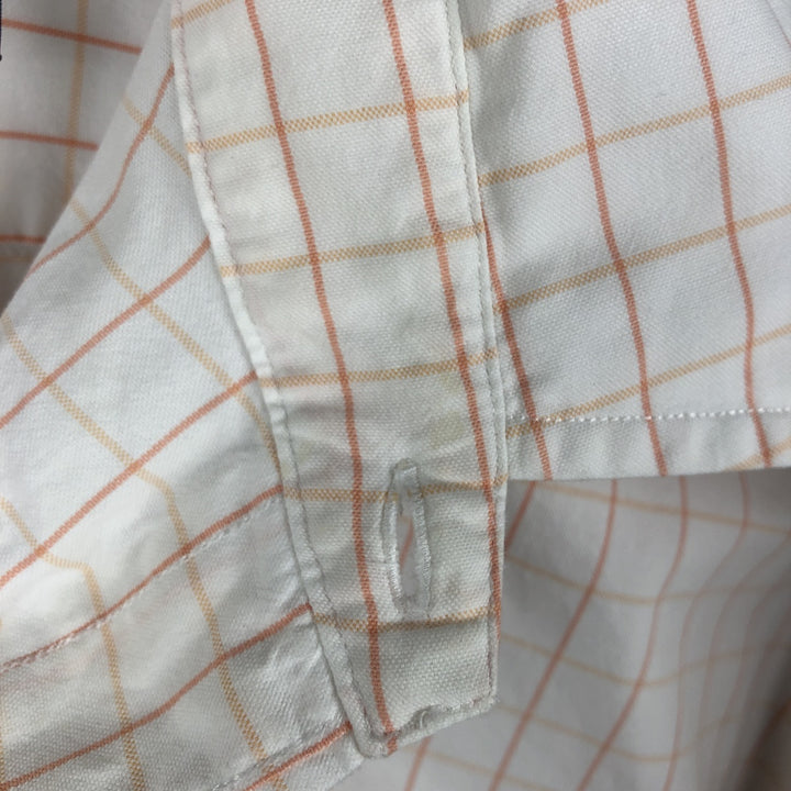 Ralph Lauren BLAKE short sleeve button down check shirt men's XL size cotton white type Vintage Second Hand