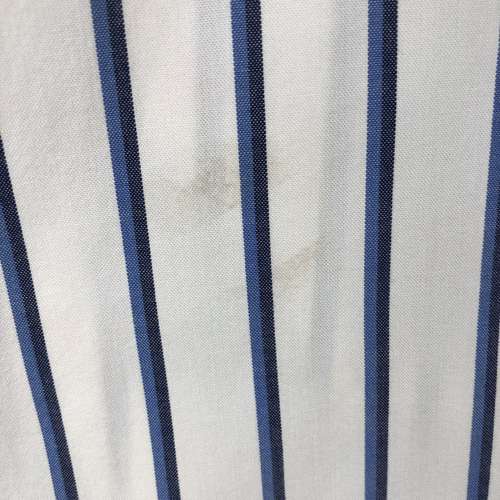 Ralph Lauren Classic Fit Short Sleeve Button Down Striped Shirt Men's Size L cotton blue type Vintage Second Hand