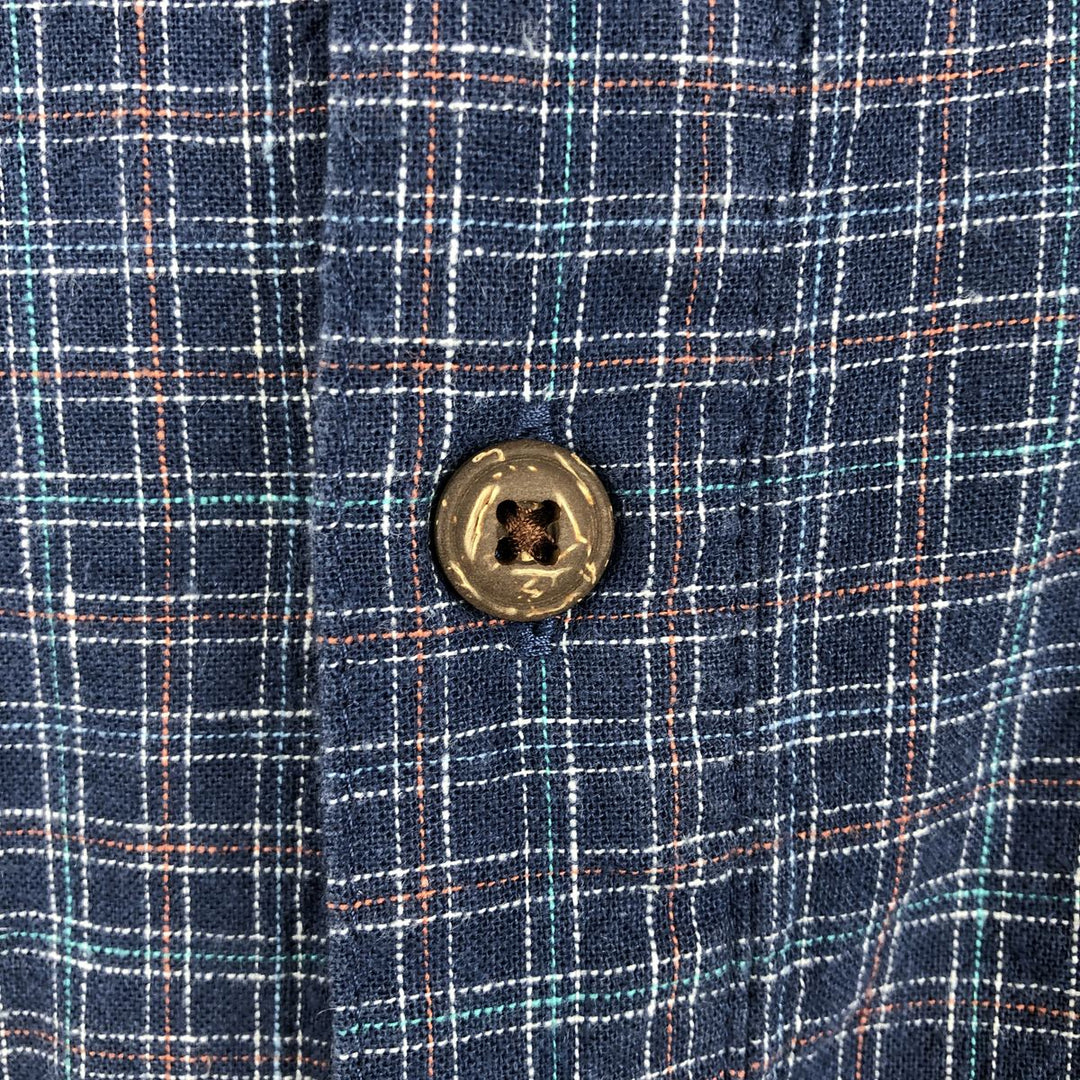 Patagonia Backstep Shirt 53139SP23 Check Pattern Short Sleeve Cotton x Hemp Box Shirt Men's XXL Equivalent Hemp blue type Vintage Second Hand
