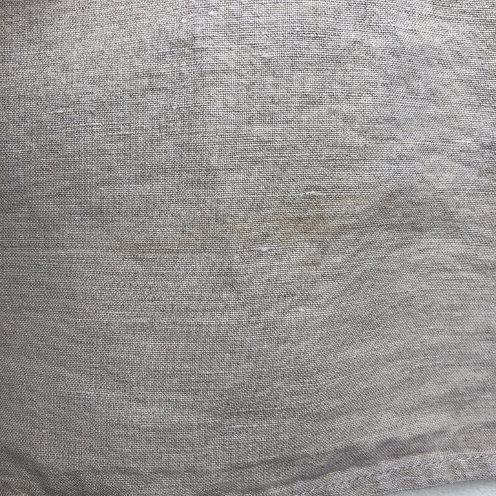 90'S GAP Vintage Short Sleeve Button-Down Shirt, Cotton and Linen, Men's Size L linen Beige type Vintage Second Hand