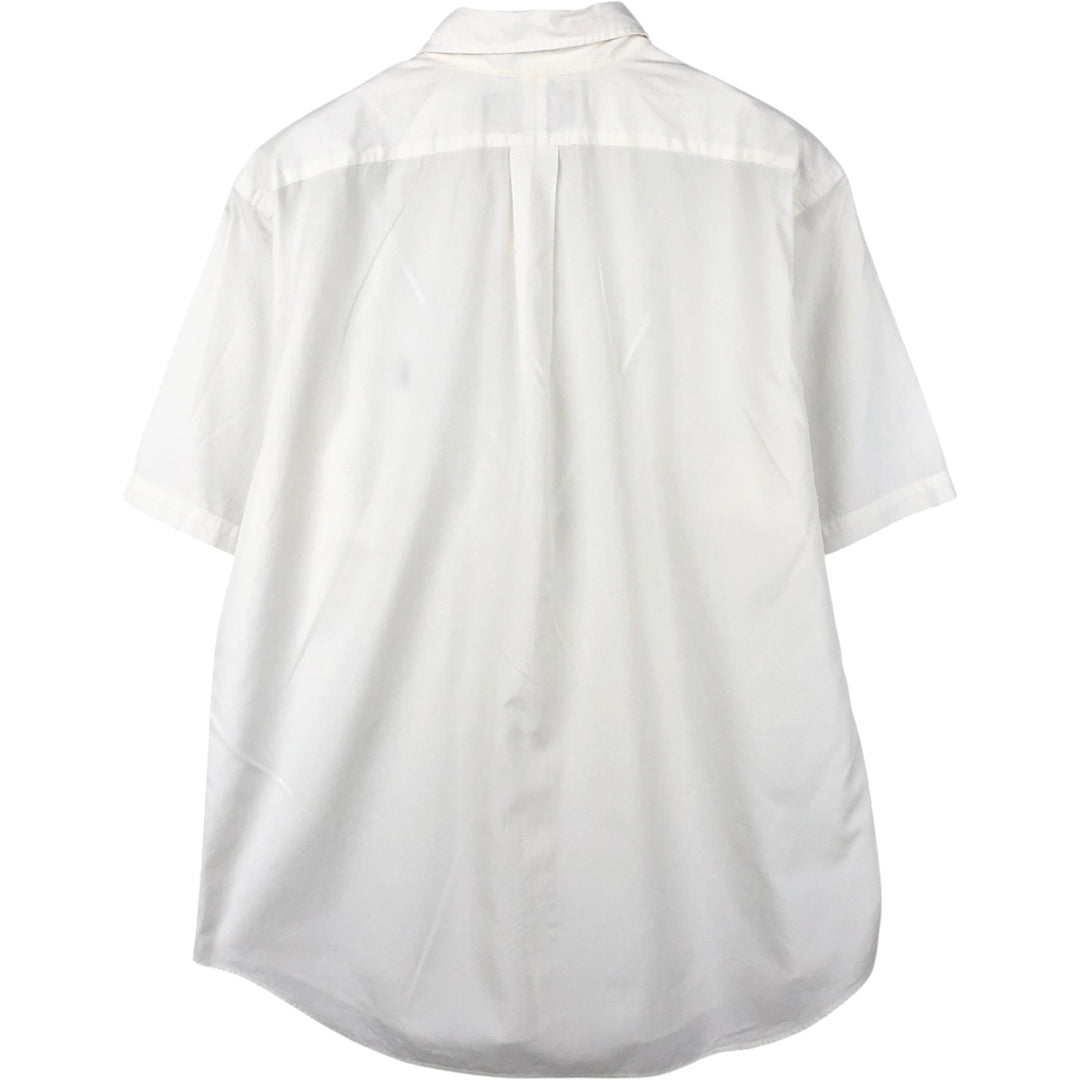 Ralph Lauren Classic Fit short sleeve button down shirt, men's size L cotton white type Vintage Second Hand