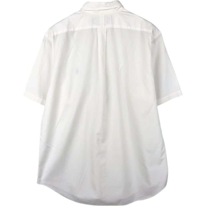Ralph Lauren Classic Fit short sleeve button down shirt, men's size L cotton white type Vintage Second Hand