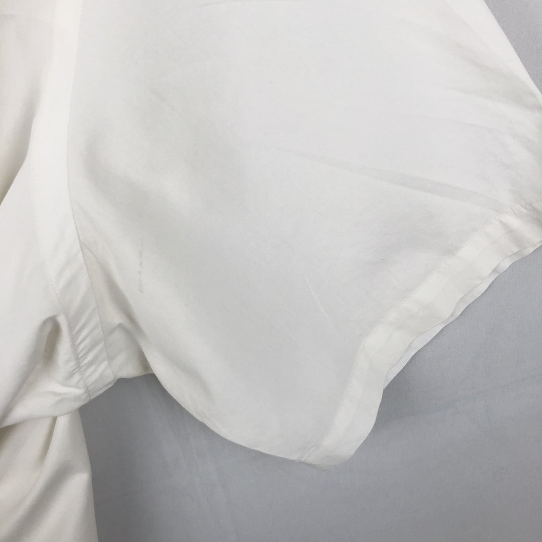 Ralph Lauren Classic Fit short sleeve button down shirt, men's size L cotton white type Vintage Second Hand
